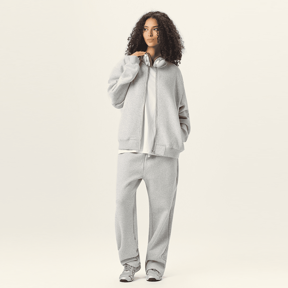 Unisex Fleece Zip-Up Jacket