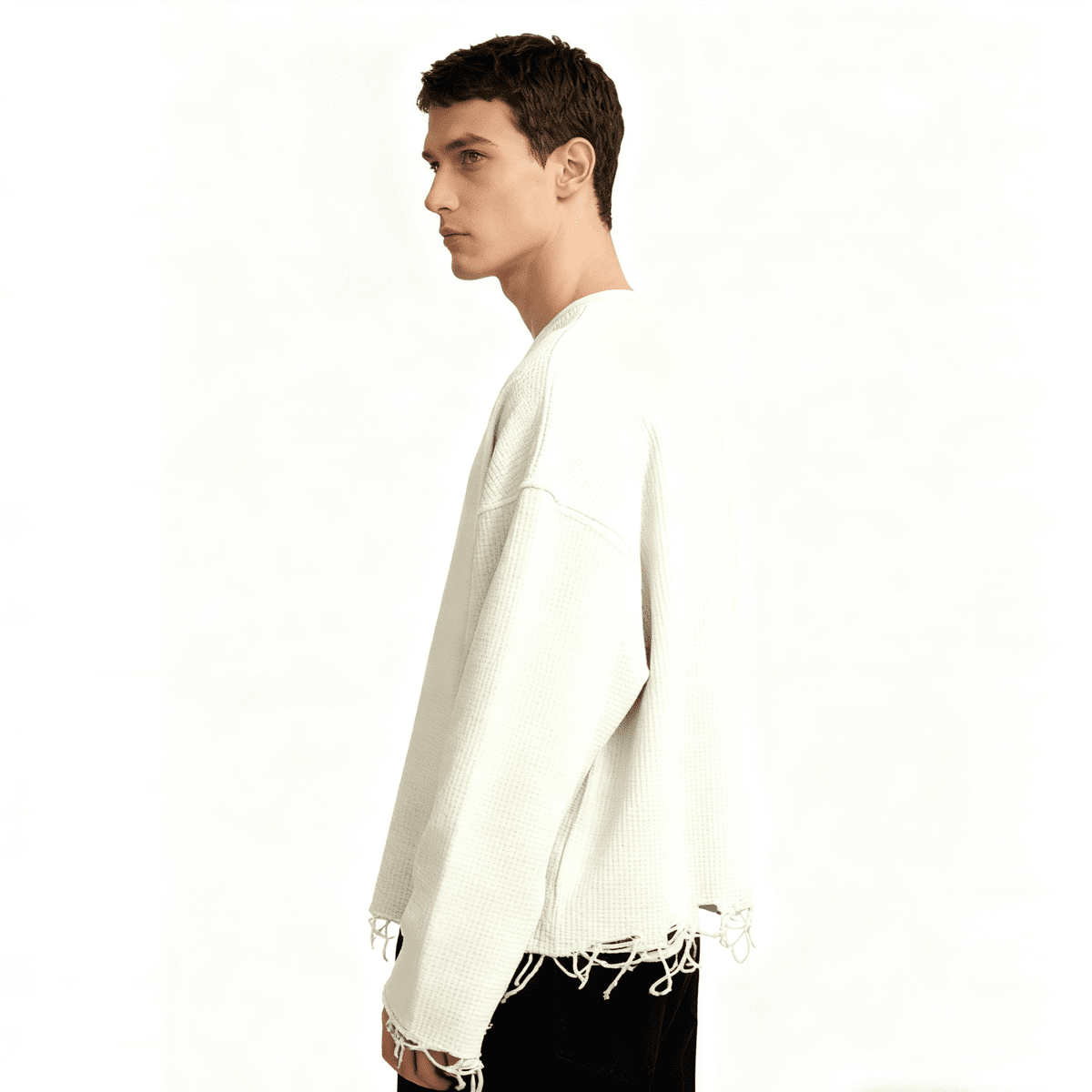 Unisex Cropped Long Sleeve Shirt