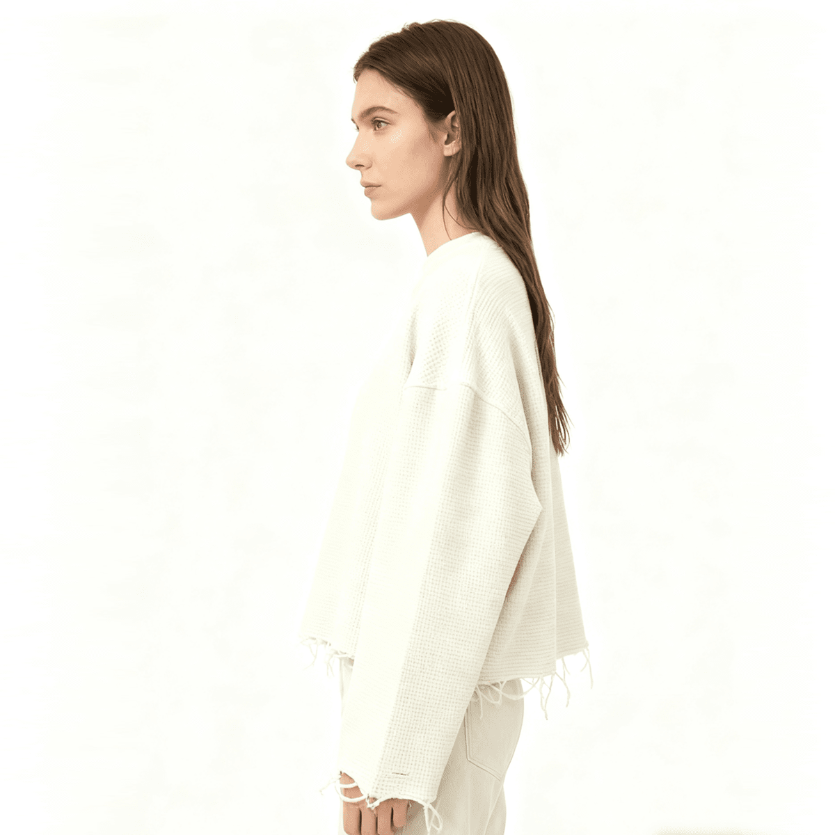 Unisex Cropped Long Sleeve Shirt