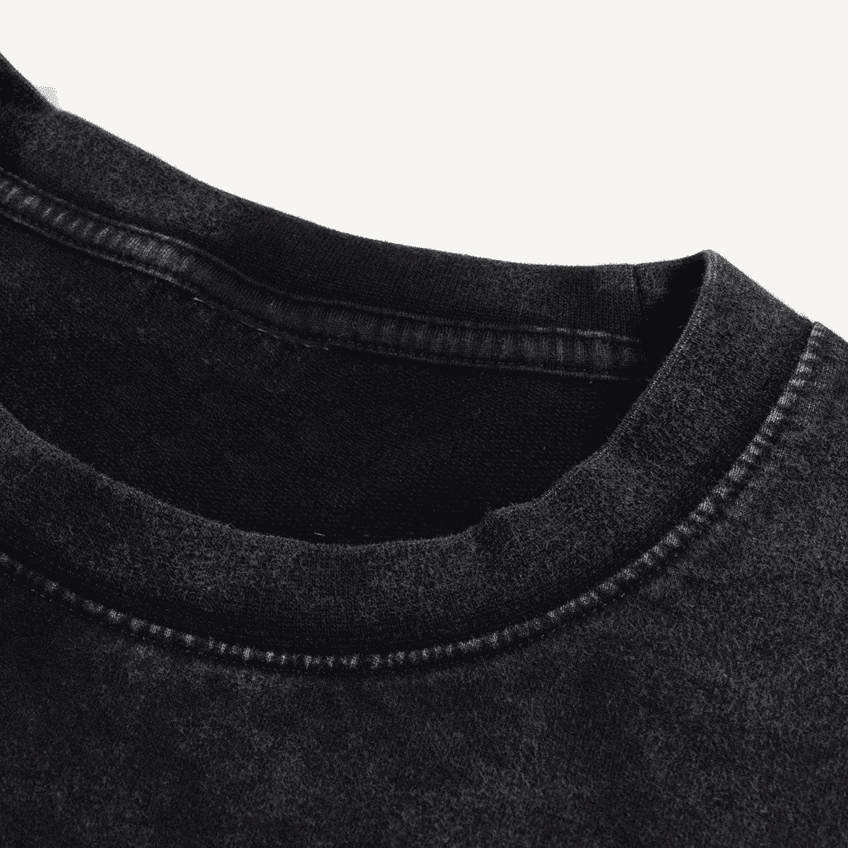 Unisex Cropped Faded Washed T-shirt