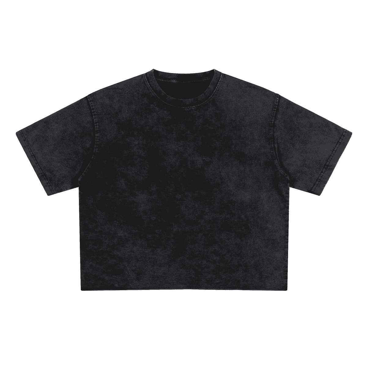 Unisex Cropped Faded Washed T-shirt